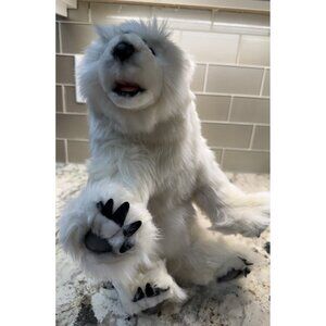 VTG Hansa  Realistic Standing  Sitting Polar Bear Stuffed Animal Rare HTF Nos